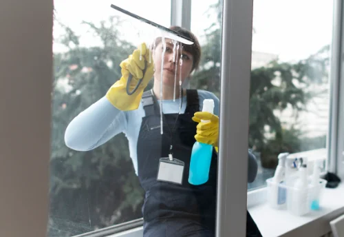 Nettoyage de vitres intérieures et extérieures à Hauteville